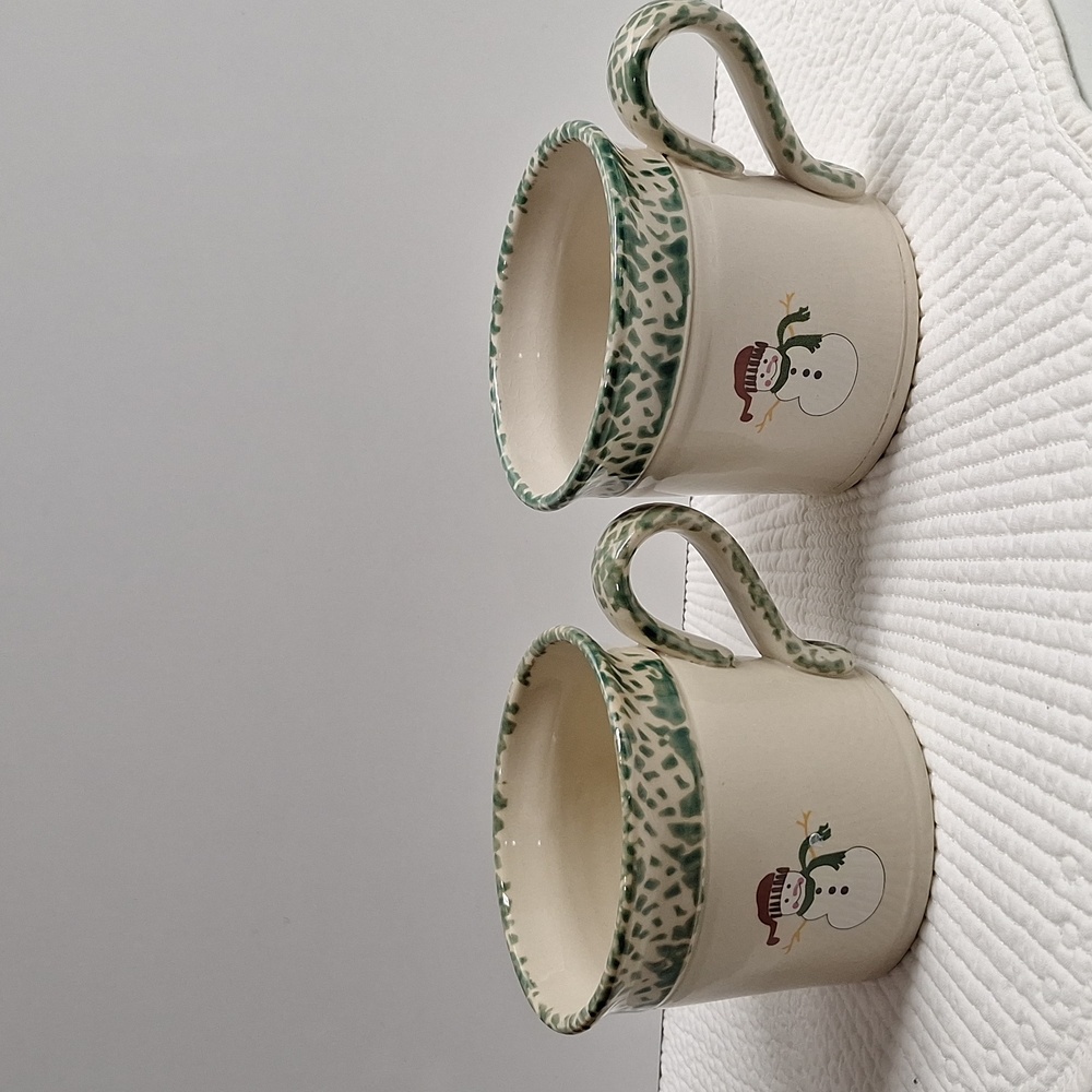 #ABT Set of 2 snowmen mugs